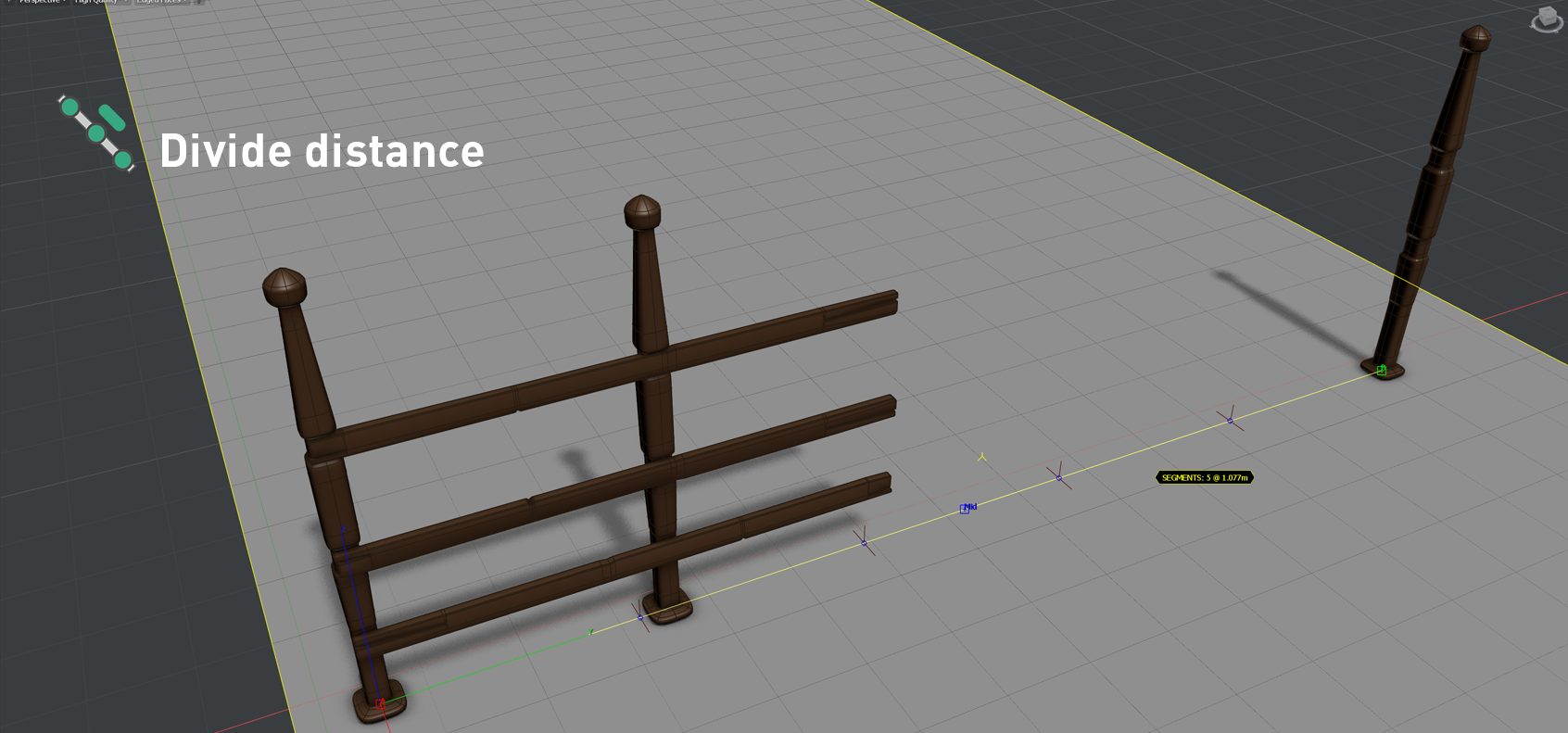 Divide Distance tool in DesignToolBox for 3ds Max