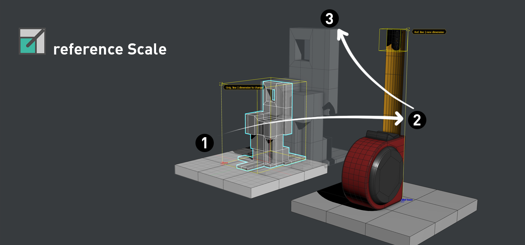 Reference Scale tool in DesignToolBox for 3ds Max